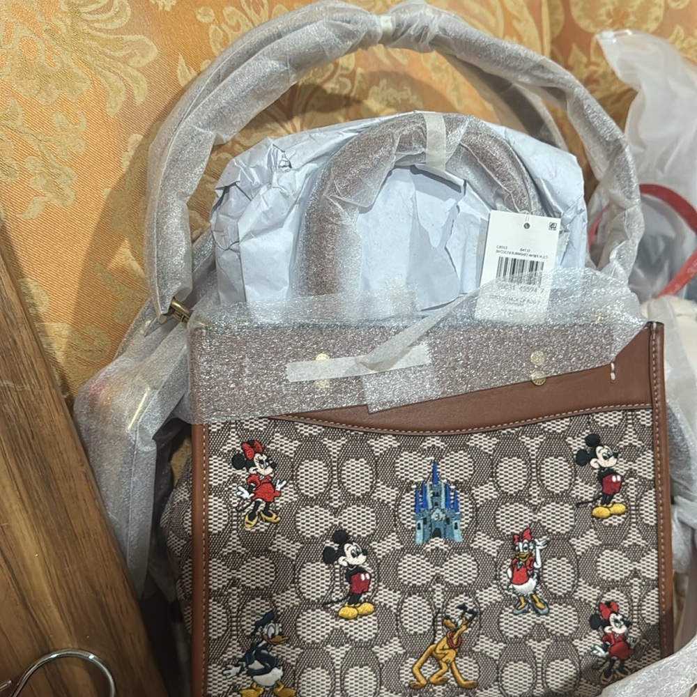 Disney x Coach Rogue Signature Textile Jacquard w/Mickey Mouse and Friends - Picture 5 of 5